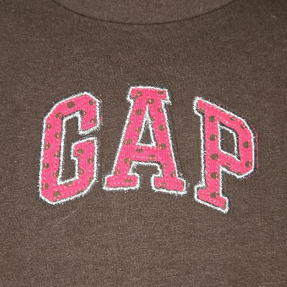 GAP Kids Girls Pink Brown Dot Long Sleeve Shirt Small 6/7 New